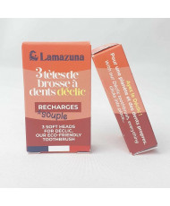 Recharges pour brosse à dents rechargeable  Souple 3 têtes Lamazuna