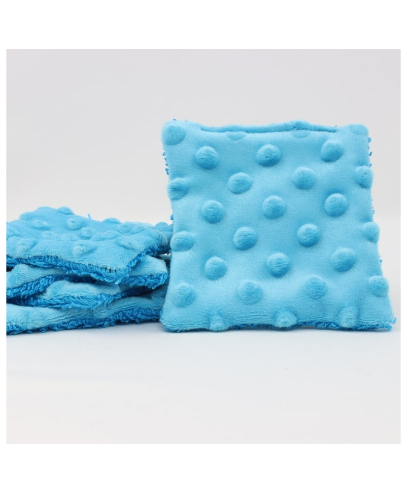 Lingette lavable hippo bleu turquoise exclusif - Un grand marché